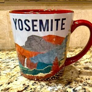 Yosemite Souvenir Large Mug with Burnt Red Interior